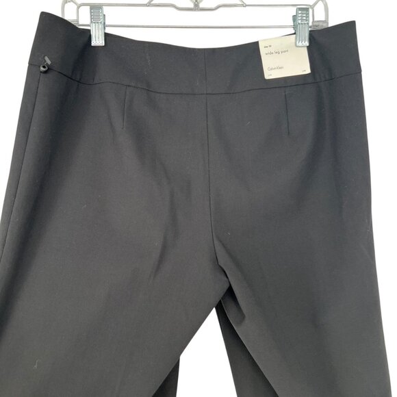 Calvin Klein Womens Wide Leg Pants Size 10 Black NWT - Picture 5 of 11